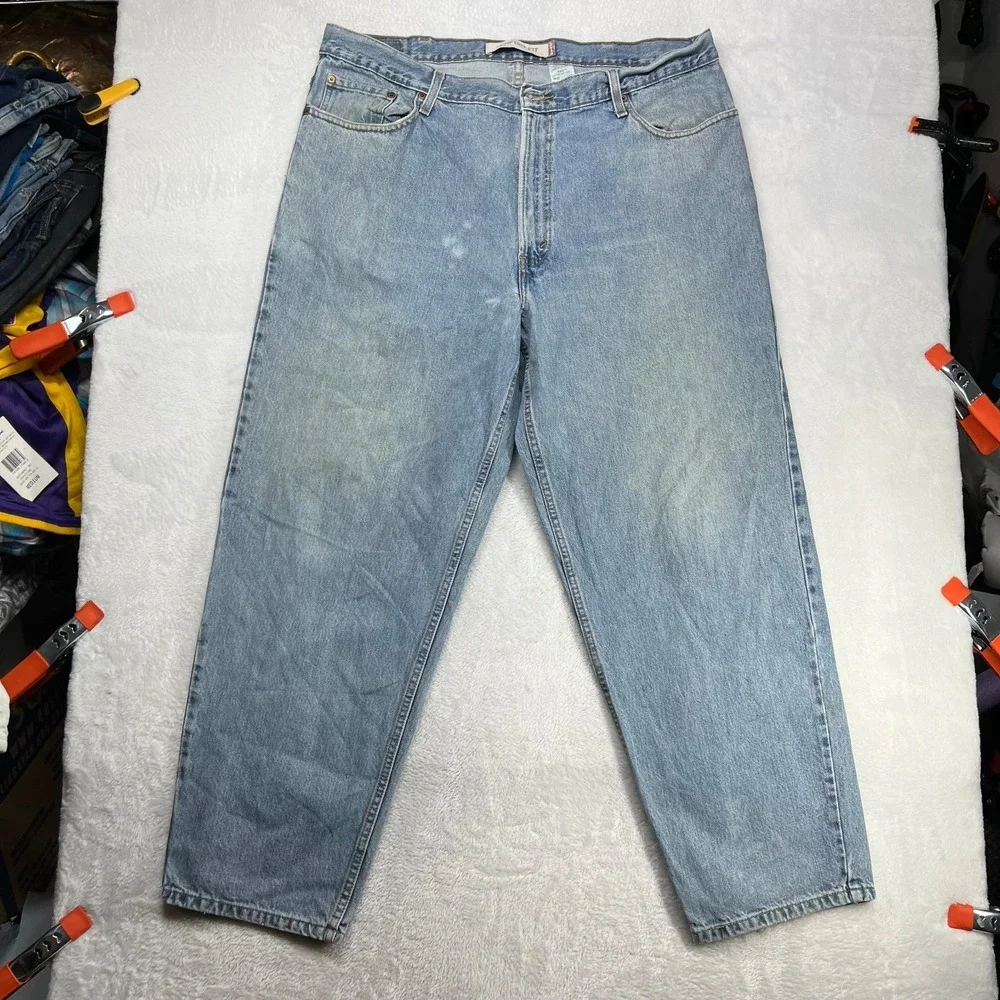 Levi's 560 Comfort‎ Fit Straight Jeans Men's Blue Denim Pockets Classic - 40X30